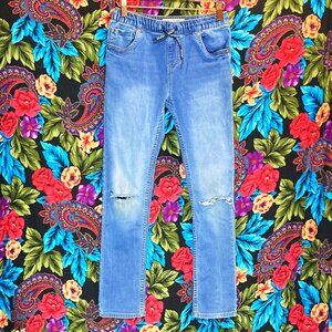 BOY'S LEVIS JEANS SKINNY KNIT PULL ON DENIM JEANS SIZE 27x29 (14 REG) STRETCHY